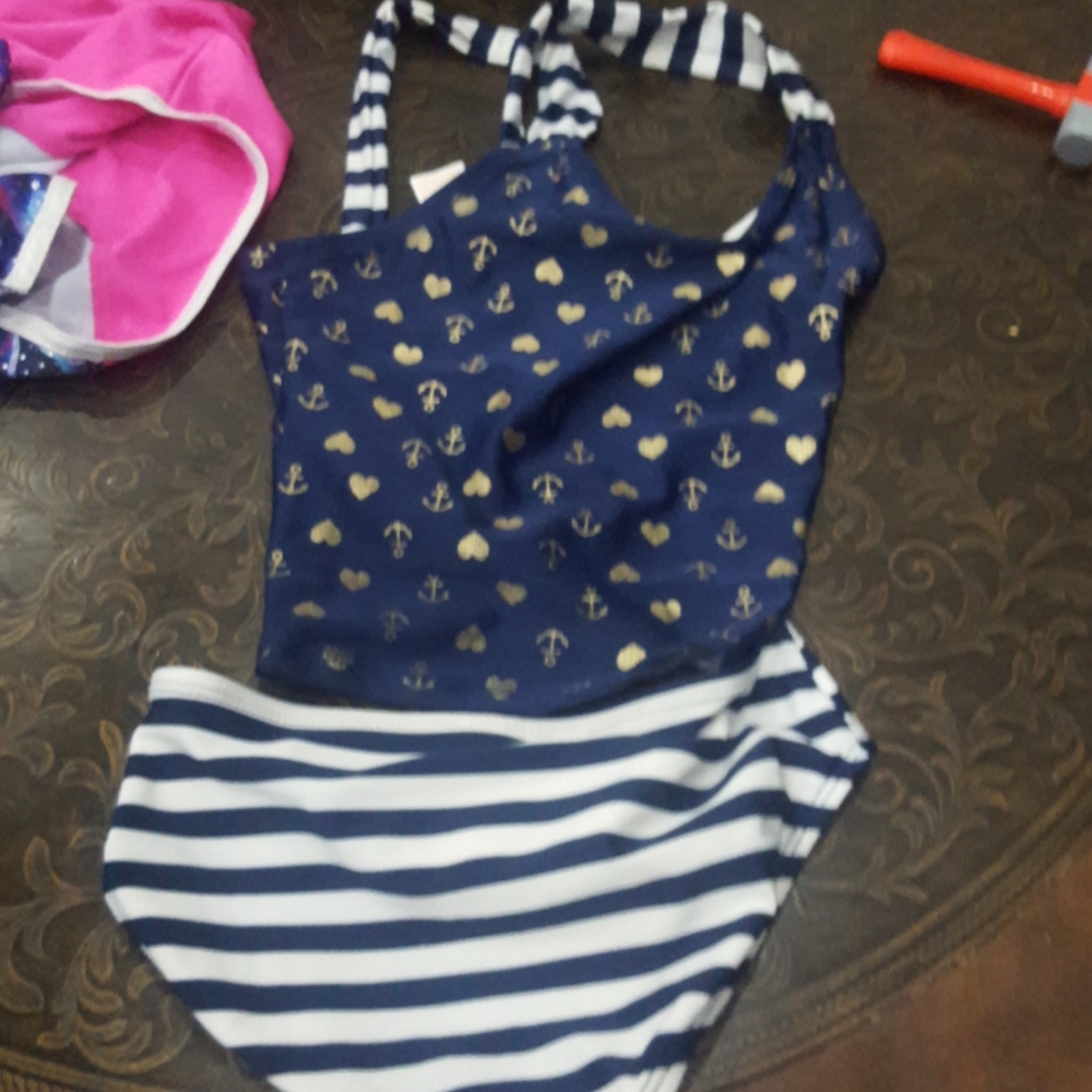 Navy blue bathing suit